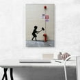 thumbnail image 2 of ARTCANVAS Hammer Boy Canvas Art Print by Banksy - Size: 26" x 18" (0.75" Deep), 2 of 9