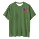 thumbnail image 3 of Camiseta de Cuello Redondo Impresa Delantera Y Trasera Del Día de la Independencia de las Mujeres, Tops Cortos Casuales para las Mujeres, 3 of 5