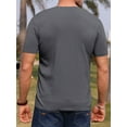 GIRUNS Men's Short Sleeve Henley Quarter Zip Knit Tee V Neck Casual