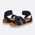 thumbnail image 2 of DREAM PAIRS Women’s Open Toe Ankle Strap Espadrille Flatform Platform Wedge Sandals, 2 of 5