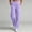 Purple women straight leg lounge pants a1, variant on BRELIL Women's Straight Leg Elastic Waist Lounge Pants with Pockets Solid Casual Long Sweatpants Travel Vacation Trousers, Black L
