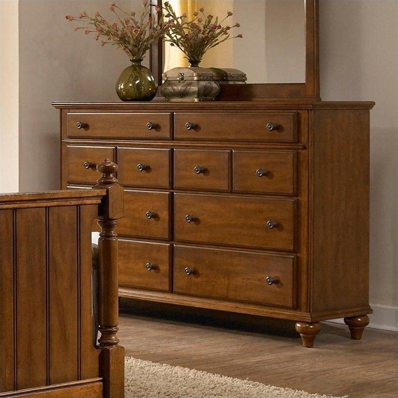 Broyhill Hayden Place Drawer Dresser In Light Cherry Walmart Com