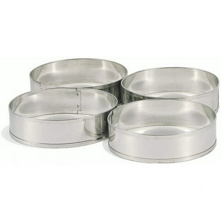 English Muffin Rings - Fox Run 4 Pc English Muffin Crumpet Biscuit Cookie Rings Cutter Set Egg Pancake, Set of Four Metal Rings 3 3/4 Inch By Unknown