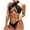 Black, variant on Women's Bikini Set Halter Neck Underwire Push Up Solid Color Sexy Two Piece Swimsuit for Beach Pool Summer Party,Pink,L