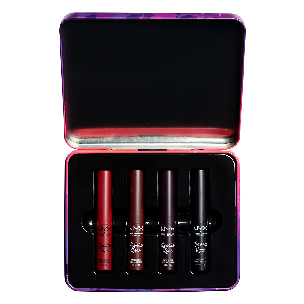NYX Professional Makeup Licorice Lane Suede Matte Lip Set, 4 Lipsticks - image 2 of 5