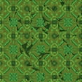 thumbnail image 1 of Ahgly Company Machine Washable Indoor Square Transitional Green Apple Green Area Rugs, 7' Square, 1 of 7