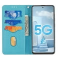 thumbnail image 6 of for Samsung Galaxy A51 4G Wallet Case, Woven Texture Leather Detachable Wrist Strap Flip Folio Case with Card Slots Stand Magnetic Closure Cover for Samsung Galaxy A51 4G 6.5 Inch,Blue, 6 of 10
