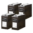 thumbnail image 1 of Organizador de archivos Oterri, tamaño carta, grano de madera marrón, paquete de 4, 1 of 7