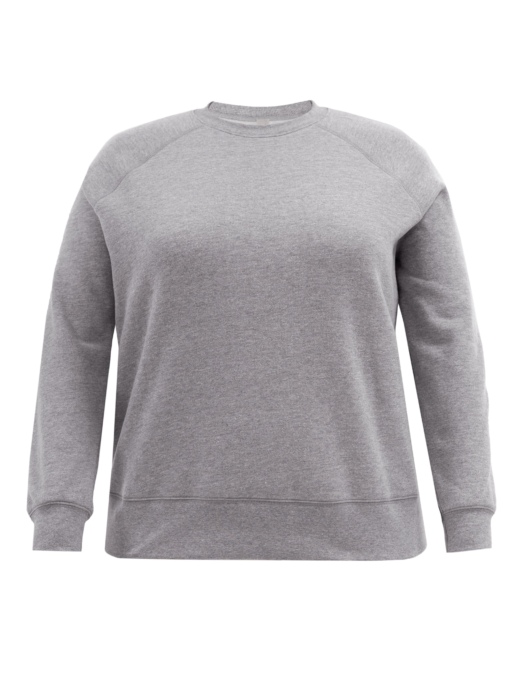 NEW Plus Size TEK GEAR Gray Space Dye Fleece Top 2X NWT 
