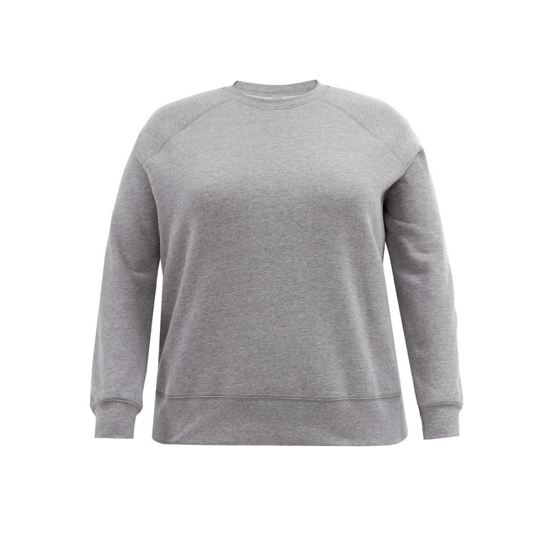 Terra Sky Women s Plus Size Fleece Sweatshirt 2 Pack Walmart