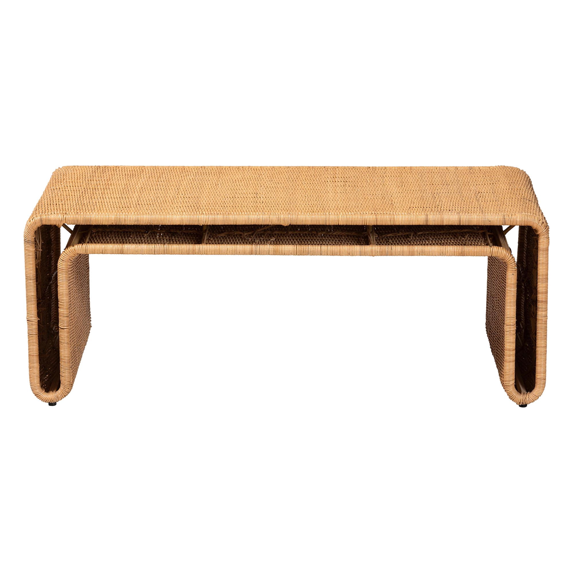 bali & pari Nevada Boho Coffee Table, Light Honey