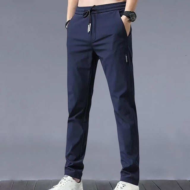 DPTALR Pantalon d'Été Slim Décontracté Classique pour Hommes