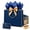 Navy blue Gold, variant on TickJOY 4 Pcs Gift Bags with Handles Medium Size - Birthday Gift Bags with 8 Tissue Paper and 4 Cards for Gift Wrapping and Presenting - Durable Design for Birthdays, Weddings & Parties, White