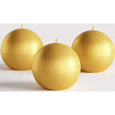 Set of 3 Sphere Ball Candles