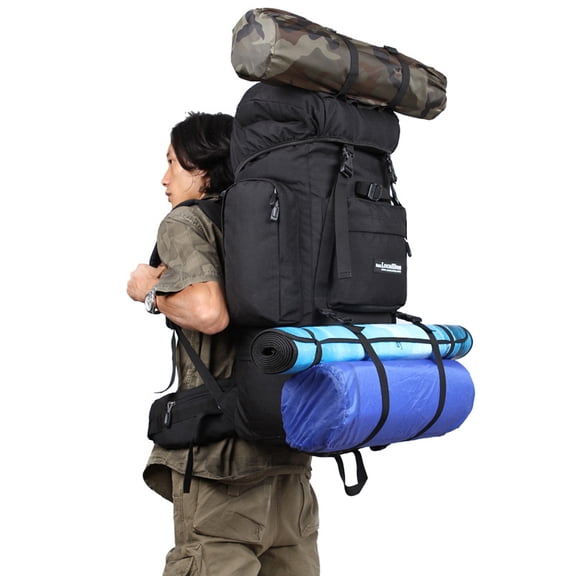 Large Capacity Outdoor Mountaineering Bag Sports Backpack,Khaki