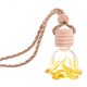 thumbnail image 3 of Botella de perfume colgante de vidrio, contenedor para decoración del hogar y el coche. Amarillo, 3 of 9