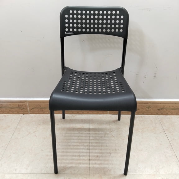 Xryomero Chairs Modern minimalist black armchair for home use, plastic material