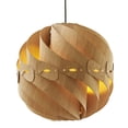 thumbnail image 1 of ORE 14-Inch Long Cosmo Round Ceiling Pendant Lamp,  White Oak Finish, 1 of 2