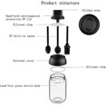 thumbnail image 2 of Kitchen Seasoning Containers 3 Pack Glass Spice Jars Container Transparent Sealed Storage Seaso, 2 of 5