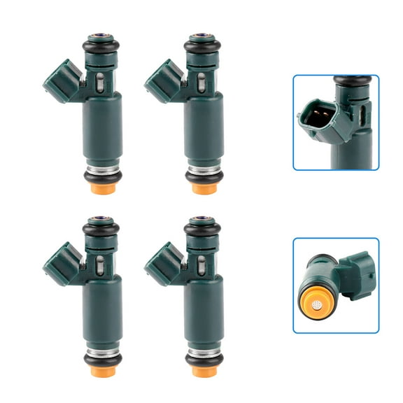 CCIYU Injectors, 12 Holes Fuel Injectors Set fit for 2002 2003 2004 2005 2006 Altima 2.5L,2002 2003 2004 2005 2006 Sentra 2.5L Compatible with 195500-4390 Injector,4 Pieces