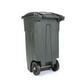 Toter 32 Gal. Trash Can Greenstone with Wheels and Lid