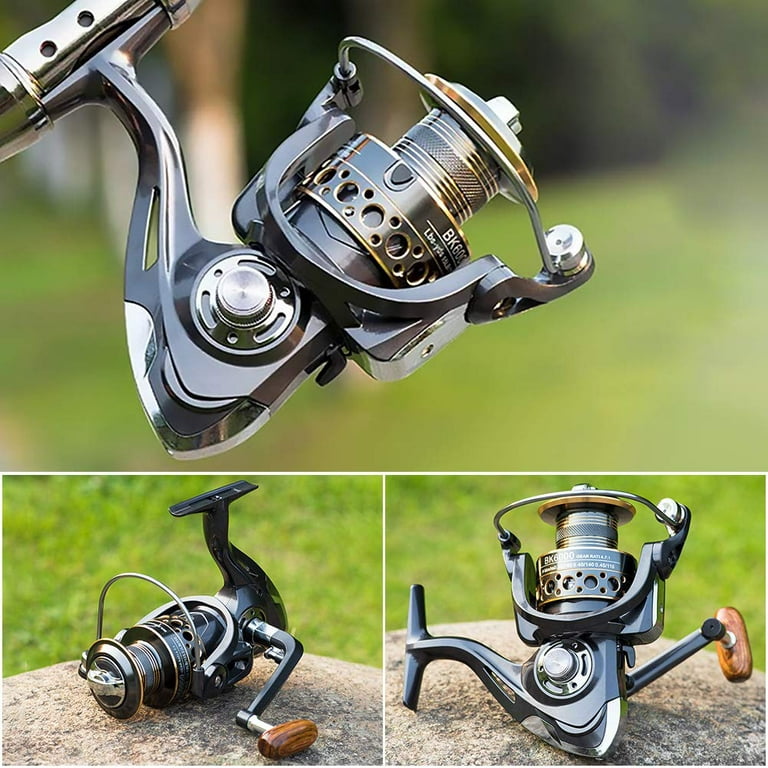 Lightweight Spinning Reel with 13+1 Stainless Steel BB, Carbon Fiber,Ultra  Smooth Spinning Fishing Reel with 5.2:1 Gear Ratio, Powerful Fishing Reel