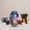 thumbnail image 5 of MUKTIVE Waterfall Burial Urn for Ashes Adult Mother & Father, Fiery Forest Cremation Urn For Human Ashes Adult Male, Decorative Large Blue Mountain Urns For Loved Ones, 10 Inch, 5 of 7