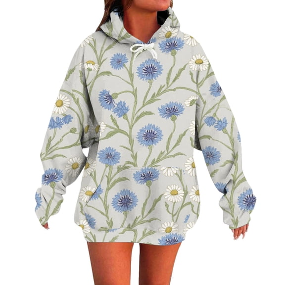 Bovemsi Sweatshirt for Women Women's Casual Cherry Loose Fit Stylish Hoodie With Pocket Comfort Hoodie