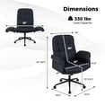 thumbnail image 3 of Costway Chaise Croisée Réglable Pivotante pour Coiffeuse avec Accoudoirs à 5 Positions, 3 of 10