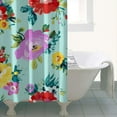 thumbnail image 5 of Waterproof Pioneer Shower Curtain 36x72 Inch Polyester Unique Colorful Floral Shower Curtain for Bathroom Hotel Home Decor with 7 Plastic Hooks, 5 of 5