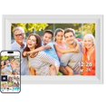 thumbnail image 1 of Smart White Digital Picture Frame WiFi Send Photos from Your Phone 16GB Storage 10.1inch 1280x800 IPS Touch Screen Digital Photo Frame Auto-Rotate Wall Mo, 1 of 7