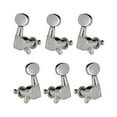 thumbnail image 1 of Guitar String Tuning Pegs Tuning Machines Machine Heads Tuning Keys Oval Button 3 Left 3 Right for Electric Guitar or Acoustic Guitar Chrome, 1 of 7