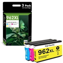 962XL 962 Ink Cartridges Compatible for HP 962 962XL Combo Pack for OfficeJet Pro 9015 9020 9018 9025 9010 9018 9019 Printer (3 Pack, Cyan, Magenta, Yellow)