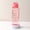 Watermelon Red, variant on 8.6In Flip Lid Water Bottle Large Capacity Transparent PET Plastic with Sports Lanyard Perfect for Gym Outdoor Workout or Travel Leak Proof BPA Free Easy Carry,Yellow