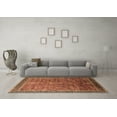 thumbnail image 3 of Ahgly Company Indoor Square Oriental Brown Industrial Area Rugs, 7' Square, 3 of 4