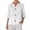 White, variant on Admvng Womens Top Split V Neck 3/4 Sleeve Pocket BlouseSolid Color Lightweight Casual Summer Shirt