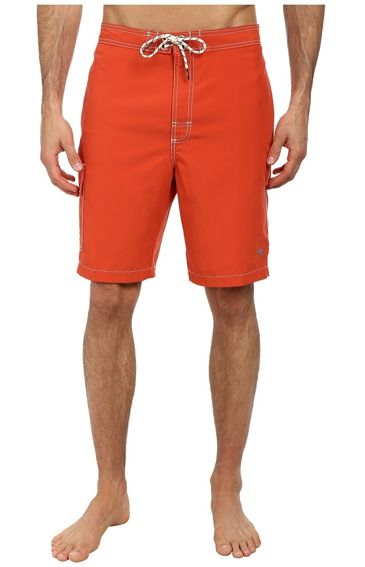 Tommy Bahama - Tommy Bahama NEW Orange Mens Size Small S Solid Board ...