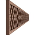 thumbnail image 3 of Ekena Millwork 46 3/8"W x 4"H x 3/8"T Hadley Fretwork Moulding, Walnut, 3 of 13