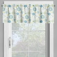 thumbnail image 2 of Ambesonne Yellow and Blue Window Valance, Floral Scrapbook, 54" X 18", Blue Yellow Pale Grey, 2 of 5