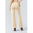 thumbnail image 4 of ALWAYS Women’s Bootcut Yoga Pants with Pockets – High Waist Stretch Work Pants Flare Leg Comfy Lounge Fit Tan Small, 4 of 6