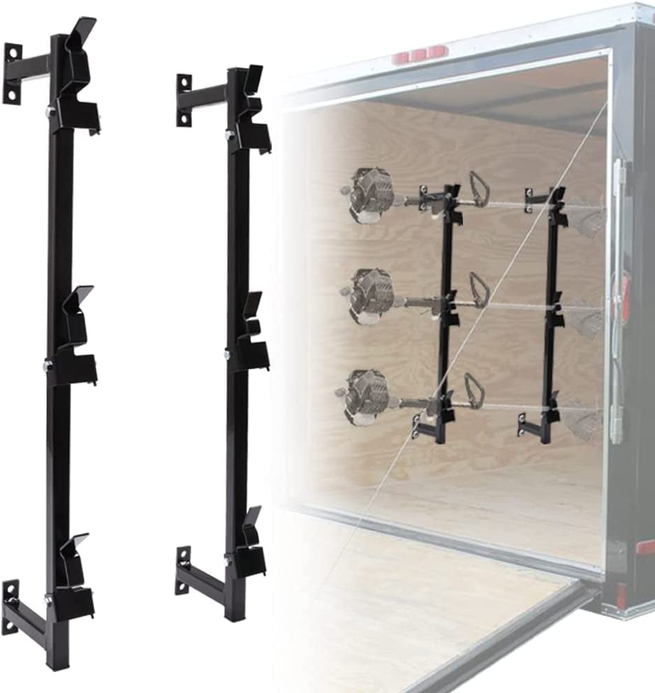 NIXFACE Trimmer Rack 3 Place Trimmer Racks for Enclosed Trailers Wall Trimmer Rack Weedeater