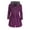 Purple, variant on Aayomet Winter Coats For Women Warm Winter Hooded Coat Coats Outwear Jacket Womens Winter Slim Women's Coat Small Jackets for Women,Red XL