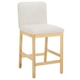 thumbnail image 5 of SAFAVIEH Gavril Rectangle Mid Back Counter Stool, Cream/Natural, 5 of 12