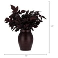 thumbnail image 5 of My Texas House Halloween Layered Foliage Arrangement in Vase, Plum, 20", 5 of 5