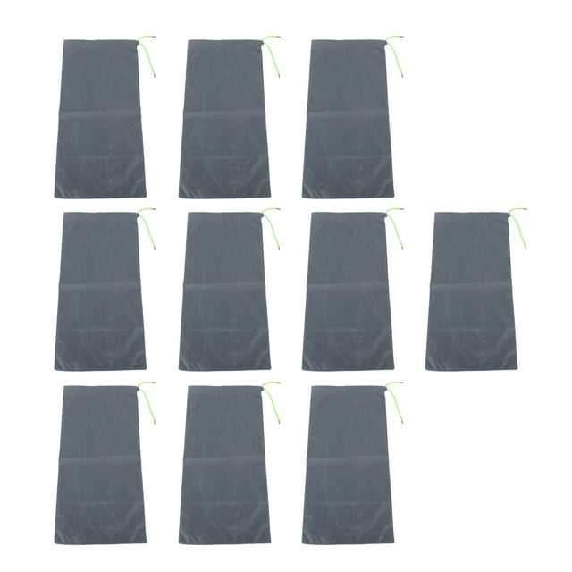 10PCS Sandless Sand Bags Drawstring Flood Water Barriers, Polyester for Basement Garage Anti Flood