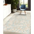 thumbnail image 4 of Geometric Decorative Rug, Abstract ZigZag Hexagon Vivid and Dark Color Hue Tone Intensity Art Print, Quality Carpet for Bedroom Dorm and Living Room, 6 Sizes, Pale Cadet, by Ambesonne, 4 of 4