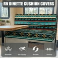 thumbnail image 4 of Kuiaobaty RV Dinette Cushions Covers with Elastic Band American Tribal Geometric Pattern Dinette Booth Set Camper Cushion Covers Home & Kitchen Accessories Universal Fit RV, 4 of 7