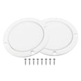 thumbnail image 1 of 2 uds., cubierta de altavoz de Metal para coche de 3 ", protector de bocina para parrilla de Subwoofer de malla con 8 tornillos, color blanco, 1 of 1