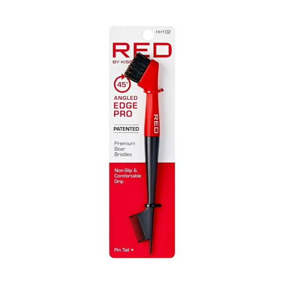 Red by Kiss 45° Angled Edge Pro Brush with Pin Tail