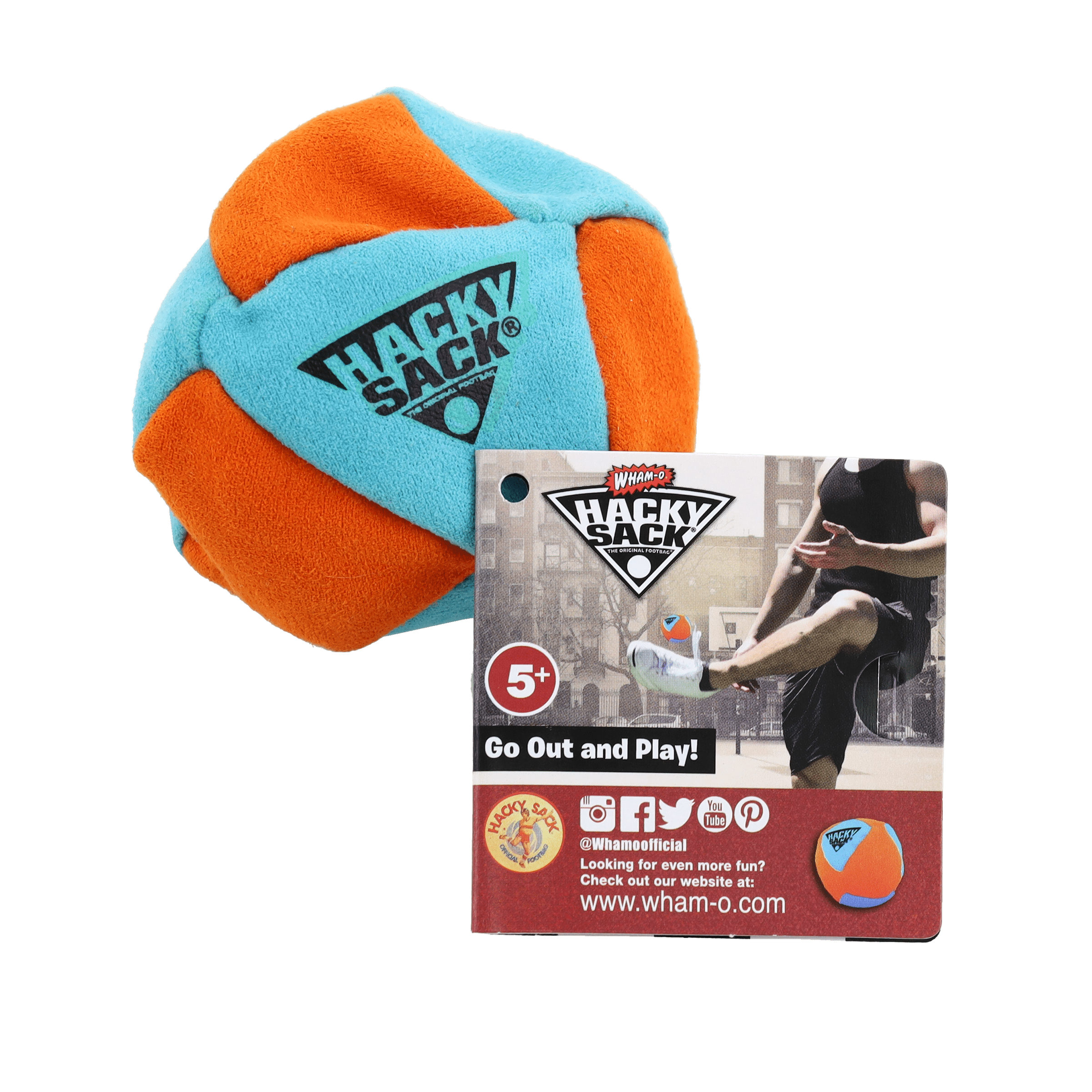 Wham-O Hacky Sack Striker, Nostalgic Foot Bag, Colors May Vary, Children to Adults Ages 5+